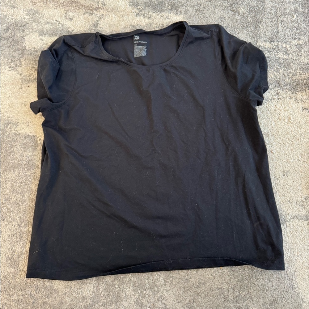 2XL All In Motion Black Work Out Top